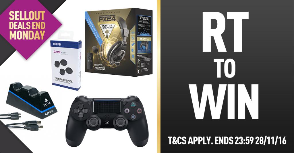 GAMEdigital's tweet photo. *RT TO WIN* Equip a new #PS4 with an EPIC kit! Explore our #BlackFriday Accessory deals in-store and online: https://t.co/F269BF2oqy https://t.co/IZS1Xdda9D