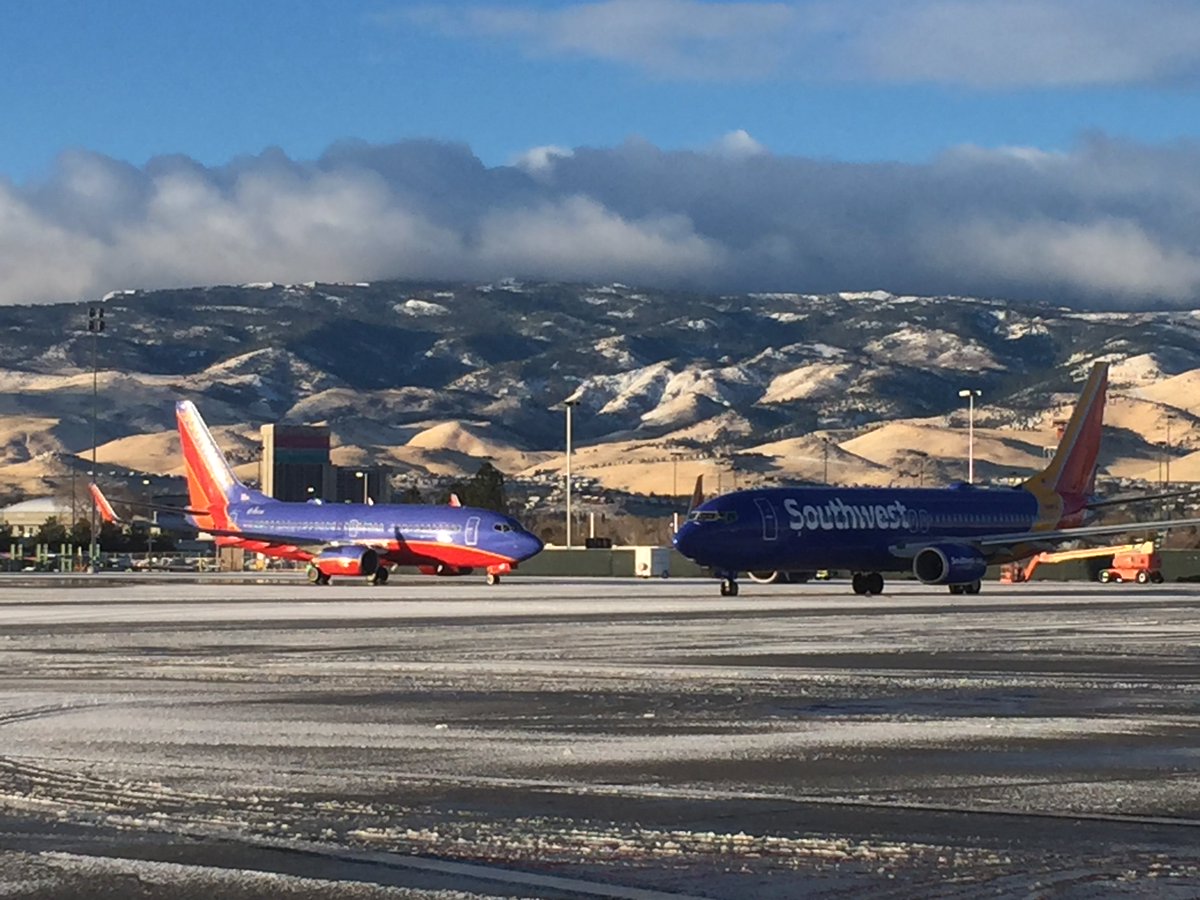 RNOAv8r's tweet photo. Our best plow is out...name is Sol. #RNOSnowTeam continues clean-up, but almost normal. Thanks for flying @RenoAirport https://t.co/mcwiSNOHo5