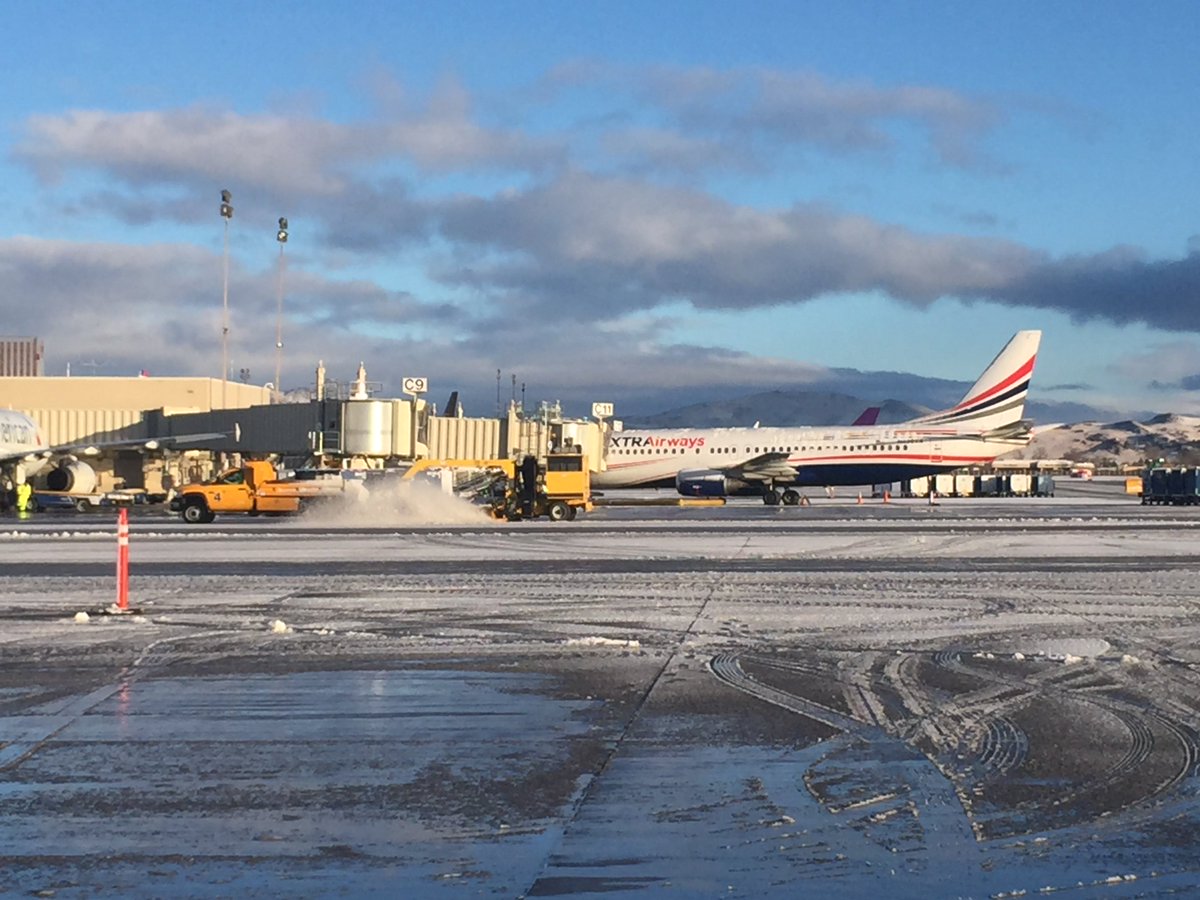 RNOAv8r's tweet photo. Our best plow is out...name is Sol. #RNOSnowTeam continues clean-up, but almost normal. Thanks for flying @RenoAirport https://t.co/mcwiSNOHo5