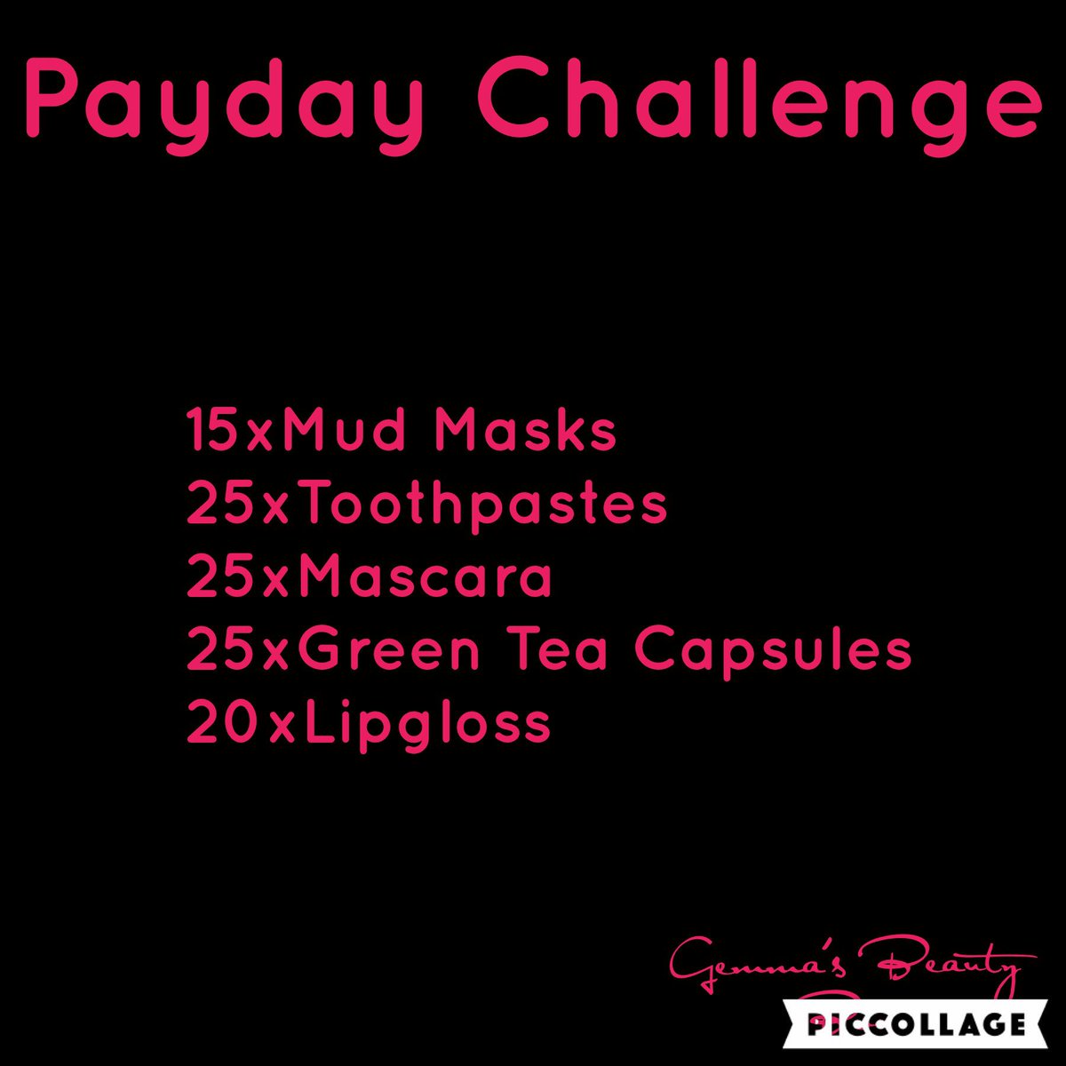GemmaBeautyBox's tweet photo. The more you buy, the bigger the discount on your next order!! #PaydayChallenge #MudMask #Toothpaste #LipGloss #Mascara #GreenTea #Beauty https://t.co/RLb1jpty0h