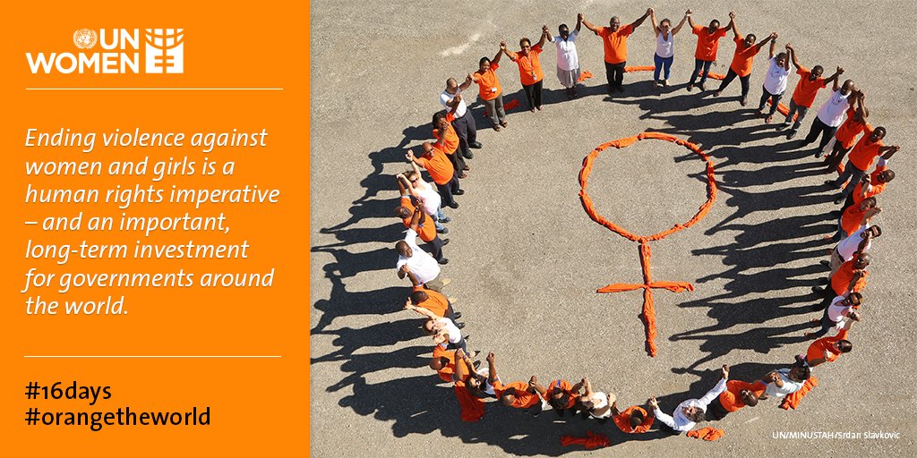 UN_Women's tweet photo. Initiatives to end violence against women suffer from chronic underfunding. https://t.co/GxqQGRHyJW #16days #orangetheworld https://t.co/cbQ5KoL2mR