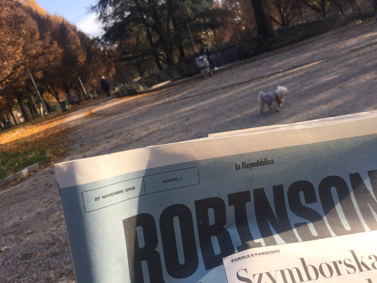 Benvenuto #Robinson.