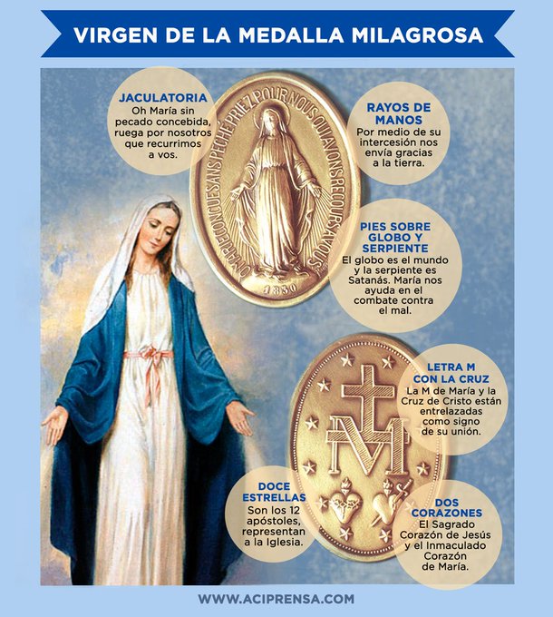 Hoy es la fiesta de la Virgen de la Medalla Milagrosa | Parroquia San  Carlos Borromeo