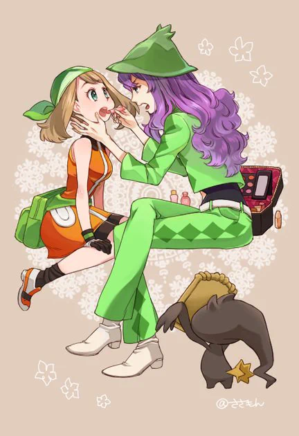 「ハルカちゃんさぁ～、元は悪くないんだからちゃんとお手入れくらいしなさいよ」
「今日のハーリーさんちょっと優しいかも」
「動かない!黙る!」
「ふぁ～い」

ハルカの唇が荒れてたのに気づいたハーリーさんがリップクリームを塗ってくれましたてきな 
