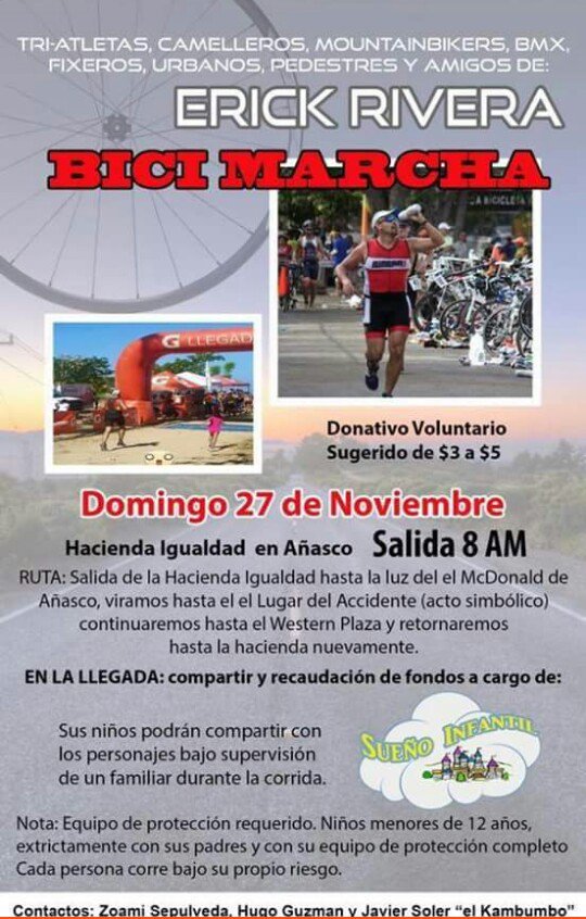 janelynthalia14's tweet photo. Bici Marcha en honor al joven atropellado en Añasco, Erick Rivera #per3201 https://t.co/WH4B3WF2Hz