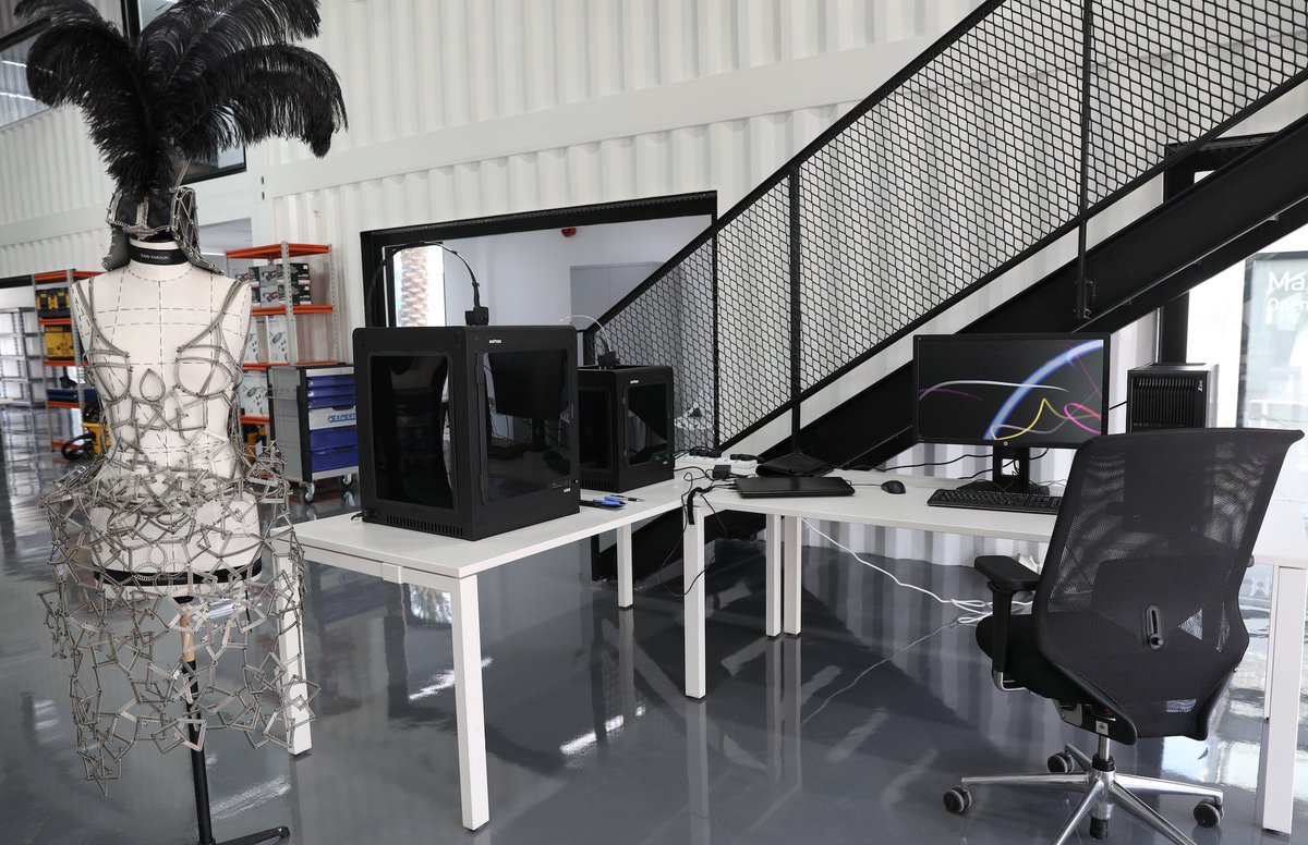 in5dubai's tweet photo. #In5Design's one-of-its-kind prototyping lab includes the latest equipment, 3D printers, electronics and modern machinery! #Innovation https://t.co/XVLR1l3b9Q