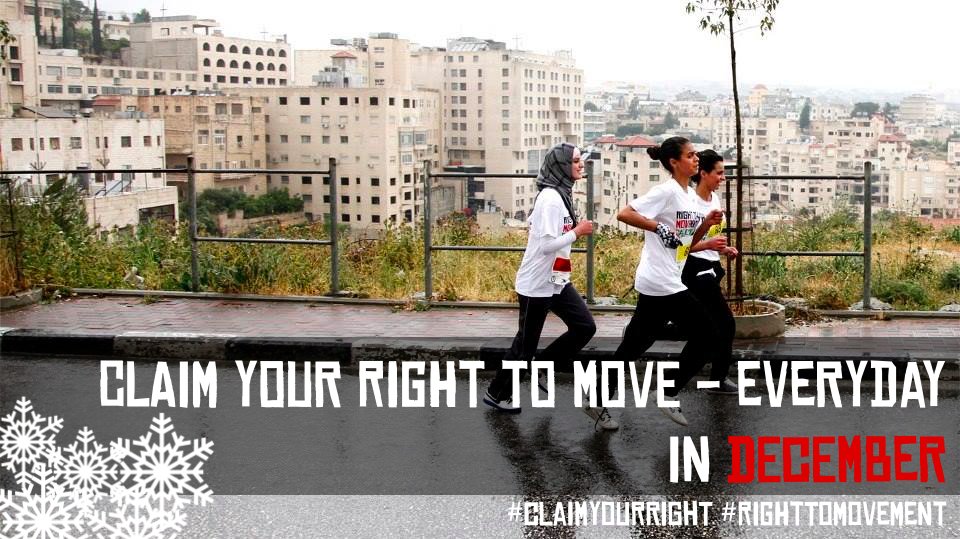 RightToMovement's tweet image. #ClaimYourRight to move - by running everyday in December! Join event: facebook.com/events/1890182… share your accomplishments: #righttomovement