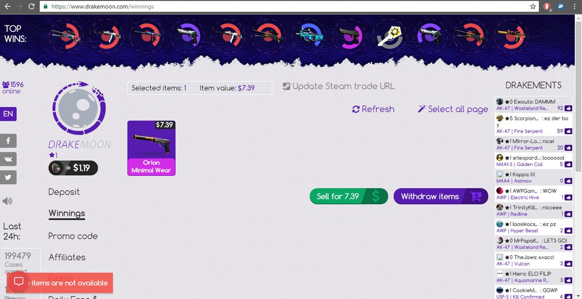 AndriusArmalis's tweet image. @DrakeMoon What's up with the issues taking out items? Not the first time either... #NotSoCool #FixThisASAP