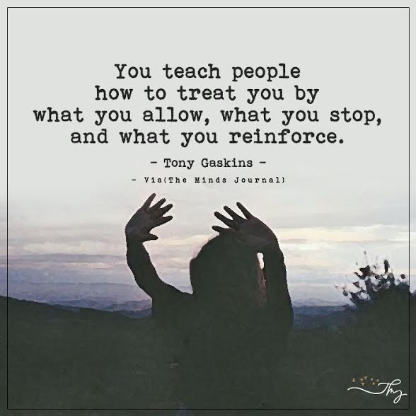 TheMindsJournal's tweet photo. You teach people how to treat you by what ...
https://t.co/OAXVSQGgJj
#HowToTreatYou #TonyGaskins #WhatYouAllow #YouTeachPeople https://t.co/t72R7HV1lf