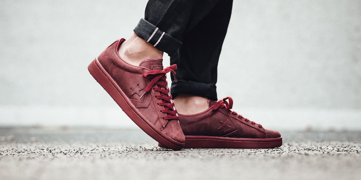 converse pro leather autumn mono low top