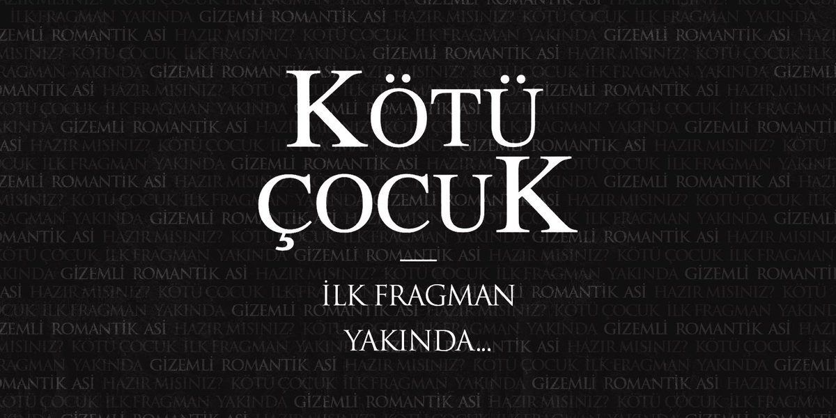 kotucocukfilm's tweet photo. Hazırsan RT'ler canlansın! Büşra Küçük’ün aynı adlı romanından uyarlanan #KötüÇocuk’un ilk fragmanı bu hafta içinde çıkıyor! https://t.co/n6Yug0XhNZ