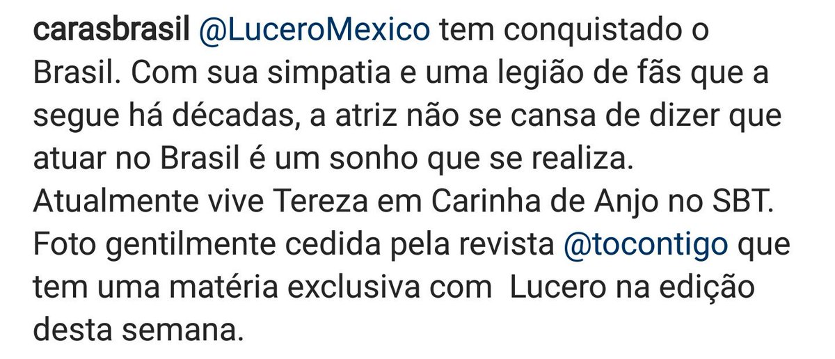 FamiLucerinaBR's tweet photo. Diva 👸😍👏
Via @carasbrasil https://t.co/B1fSwYW2XW