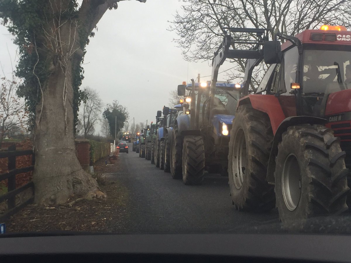 LClinton87's tweet photo. Just a typical day in #Killanny! Sunday drivers at their best. ~#TractorRun in aid of #DebraIreland https://t.co/nnBBSGHn2c