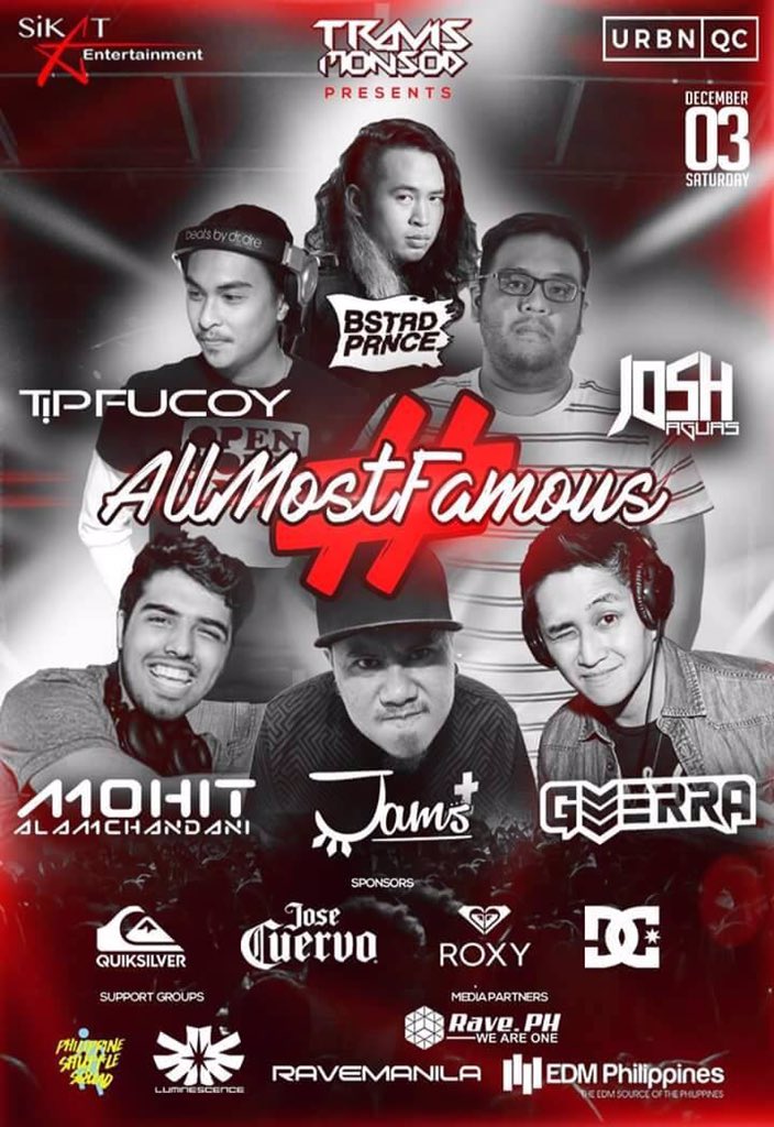 RavePhilippines's tweet photo. See you this coming Dec 2 and 3 at @UrbnQC for #AllMostFamous!

#SikatEntertainment
#FamousCrew
#RavePH https://t.co/kPOT5f3wm3