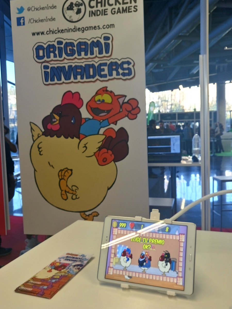 KatanaBeltza's tweet photo. Origami Invaders título Indie de @ChickenIndie fomentando la educación familiar. https://t.co/02jGYMp4oU
