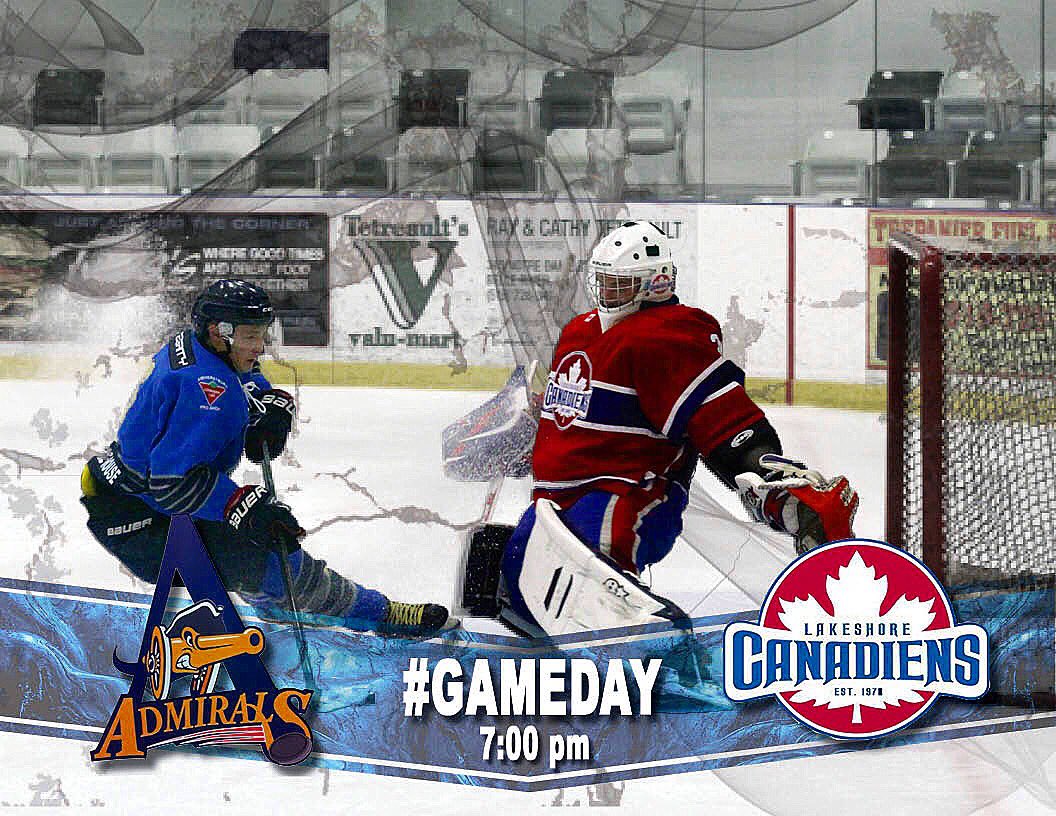 amherstburgjrc's tweet photo. It's Admirals #GAMEDAY🏒 puck drops at 7:00pm #PackTheLibro https://t.co/N91l1H9SPc