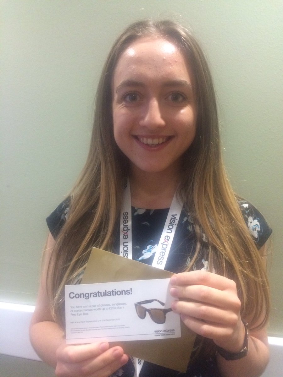 ManchesterOpSoc's tweet photo. MASSIVE CONGRATULATIONS to the winner of a ยฃ250 Vision Express voucher for winning 'Beat the Bleep' #AOPStudentConference @Josie_Evans https://t.co/veERPb4NCB