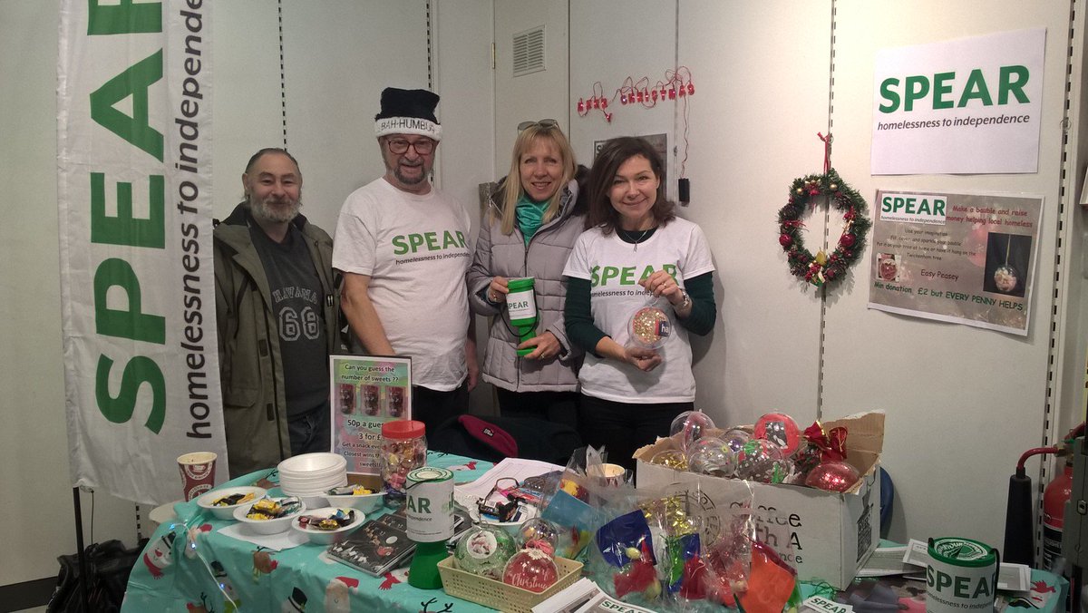 SPEARLondon's tweet photo. Come and join us at the @TryTwickenham #Christmas market and make a #SPEARbauble to take home or put on #Twickenham Tree https://t.co/xzuSDnsdfq
