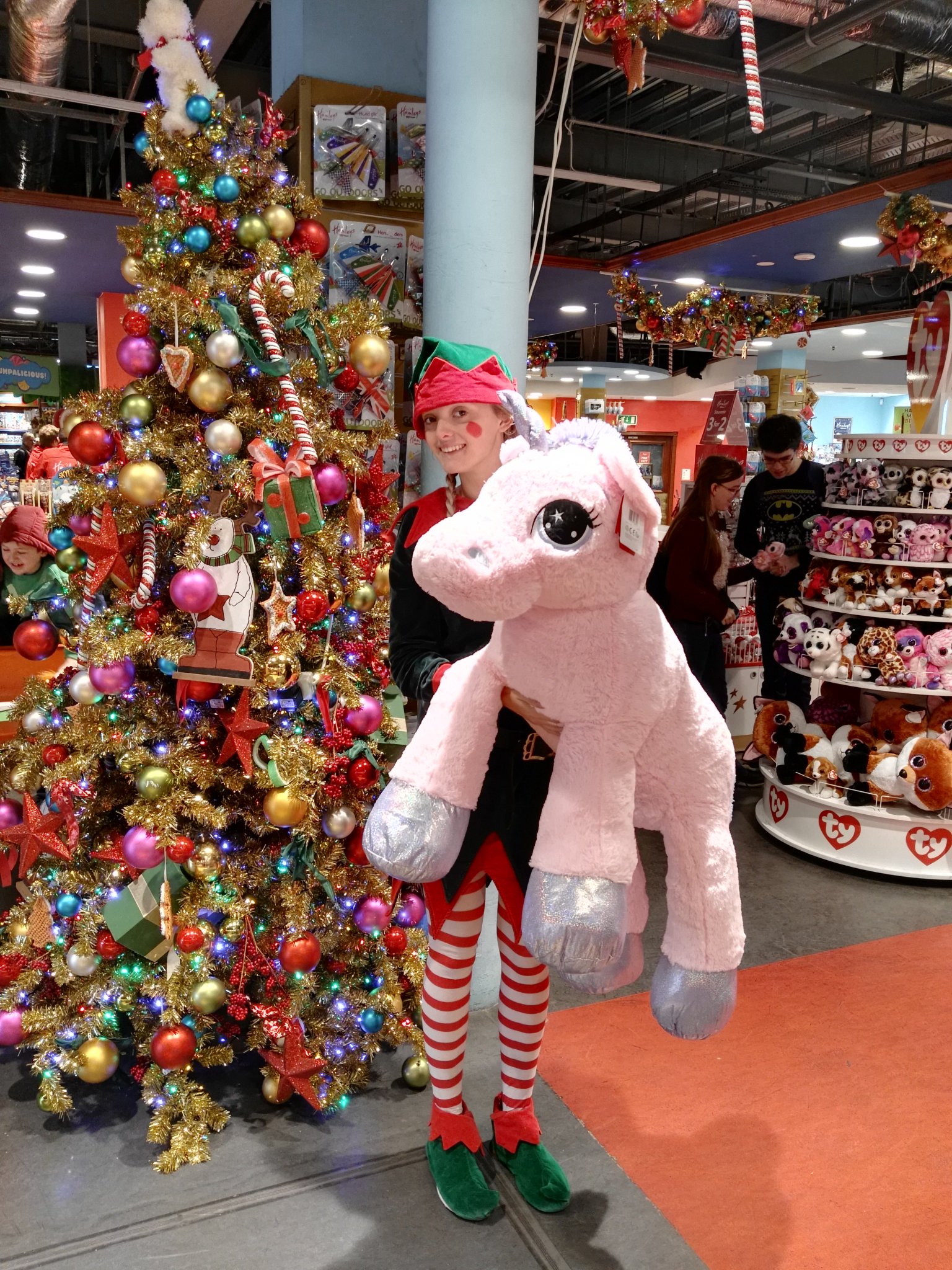 hamleys pink unicorn