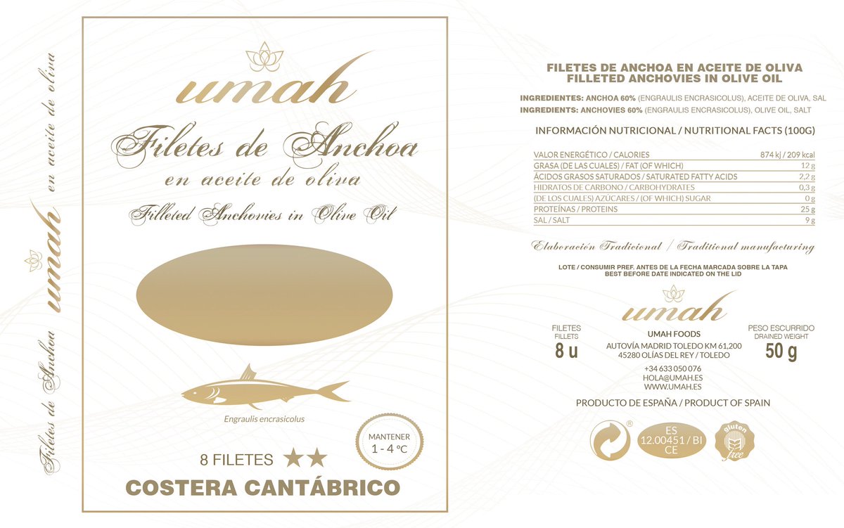 PymolSelection's tweet photo. Pronto estrenaremos nuestro nuevo producto: Filetes de Anchoa en aceite de oliva UMAH Foods. Disponible solo en nuestra distribución. #umah https://t.co/CJwuE7b7WO
