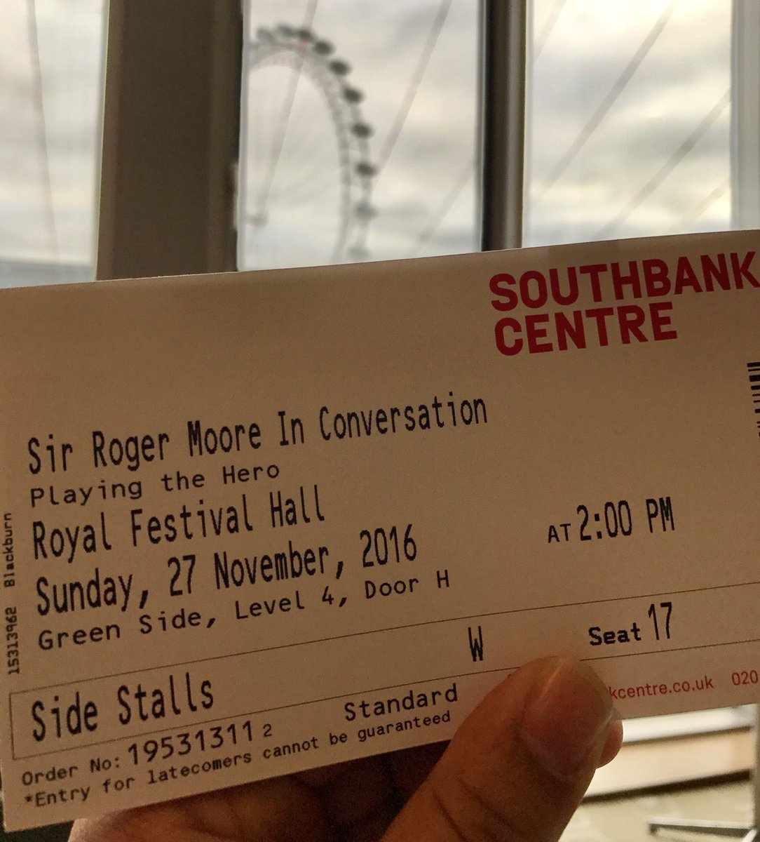mancypino's tweet photo. Not a bad way to spend a Sunday afternoon. Quick, what question should I #AskSirRoger?! https://t.co/lJlLeuSQ4j