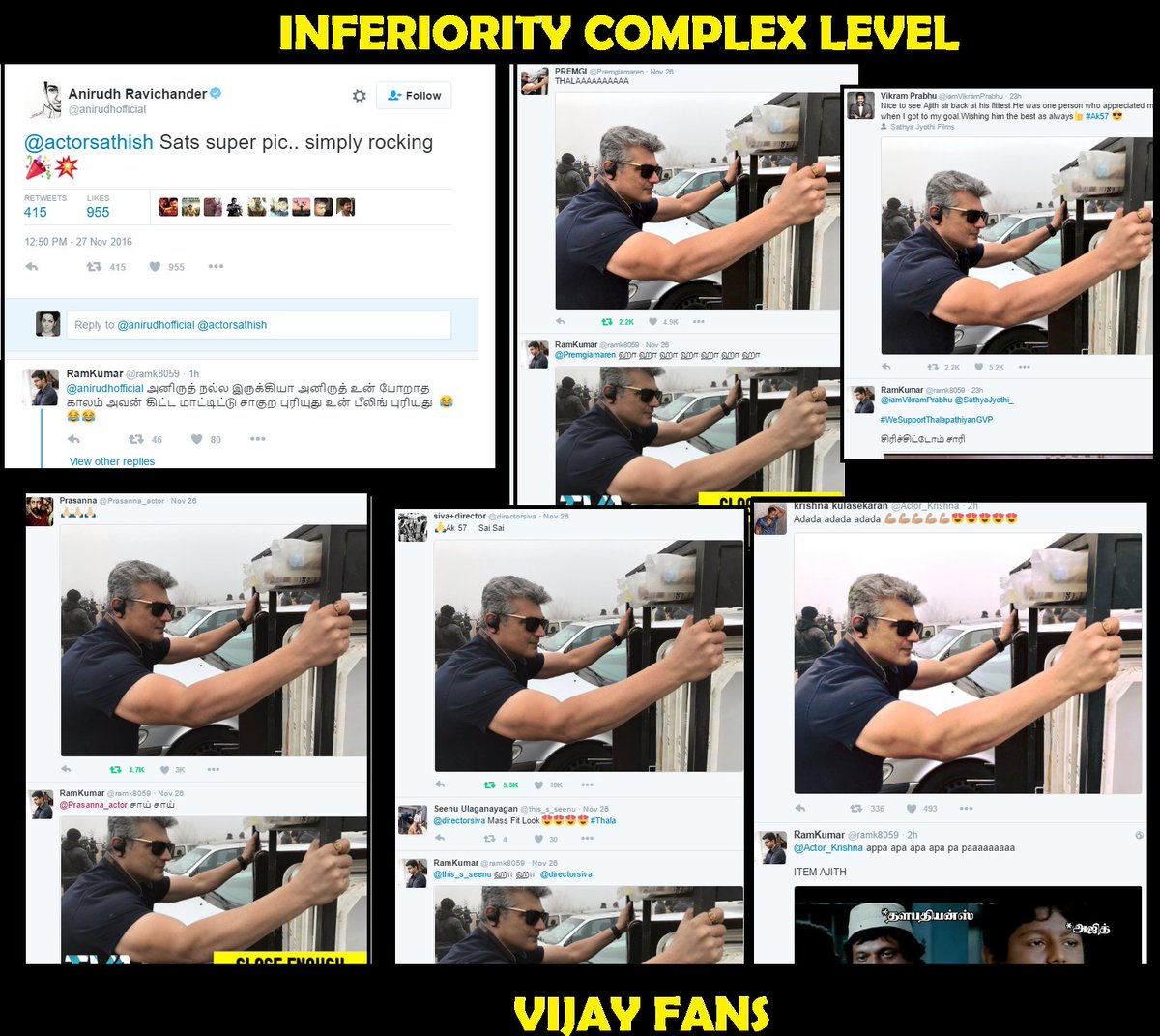 iravaadi's tweet photo. நாய்ப்பொழப்பு!😂 ஒவ்வொரு Celebrityயா போய் கதறி வச்சிருக்கு அணிலாண்டி!
இதெல்லாம் தாழ்வு மனப்பான்மைக்கும் மேல😂
Success of that #Thala57 still.💪 https://t.co/ohSL8uo2R8