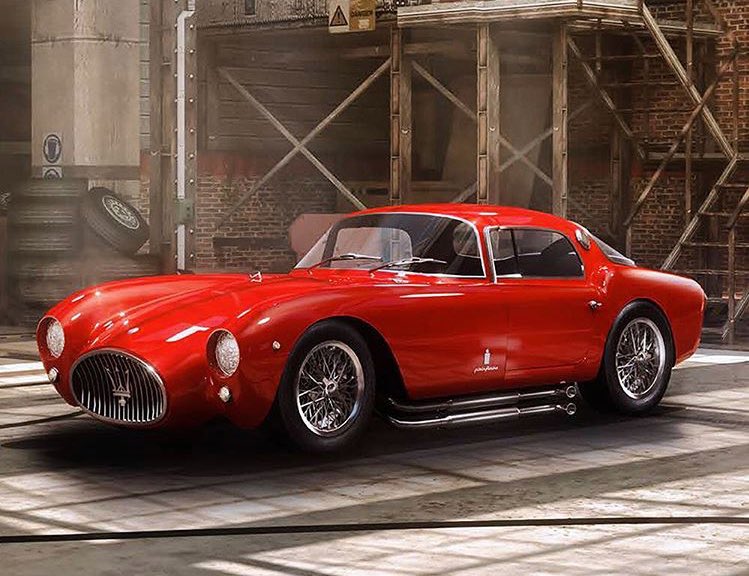 クラシックマセラティ、A6 GCS ベルリネッタ。印象的なグリルは今も