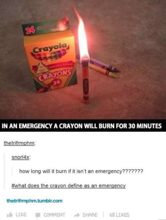 GGeeklets's tweet image. #validquestion #emergencycandle