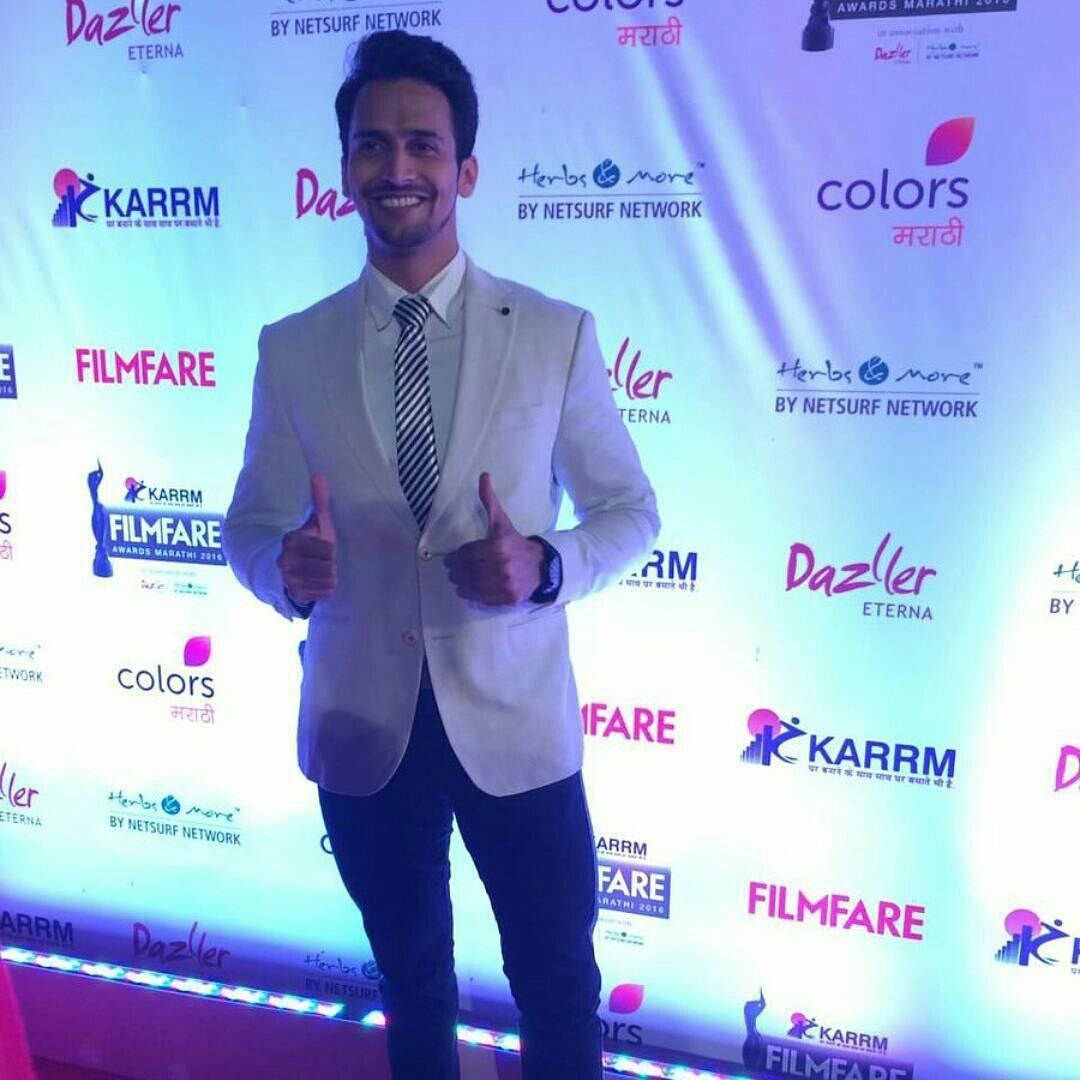 Bhushan_FC's tweet photo. Our dapper @Bhushan_Pradhan 
at #KARRM Marathi Filmfare Awards😍 @filmfare https://t.co/edEsx1uywX