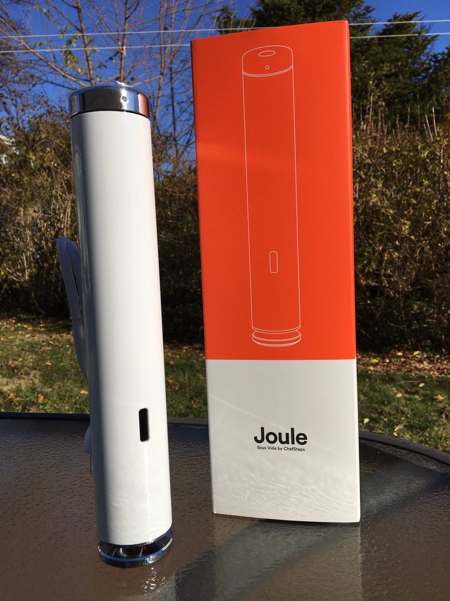 MonteCuisto's tweet photo. Received my Joule today !!! @ChefSteps #Meetjoule https://t.co/ZwdkfsLoZS