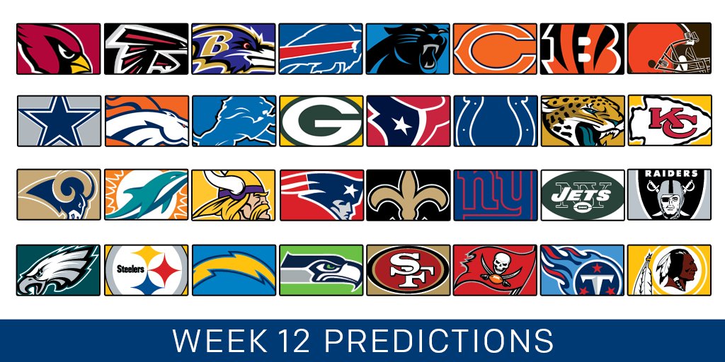NFL's tweet photo. .@HarrisonNFL's Week 12 Game Picks:

@Broncos 21, @Chiefs 17
@RAIDERS 30, @Panthers 27
FULL: https://t.co/L2qZDMsu9z https://t.co/IKpDZp4vL5