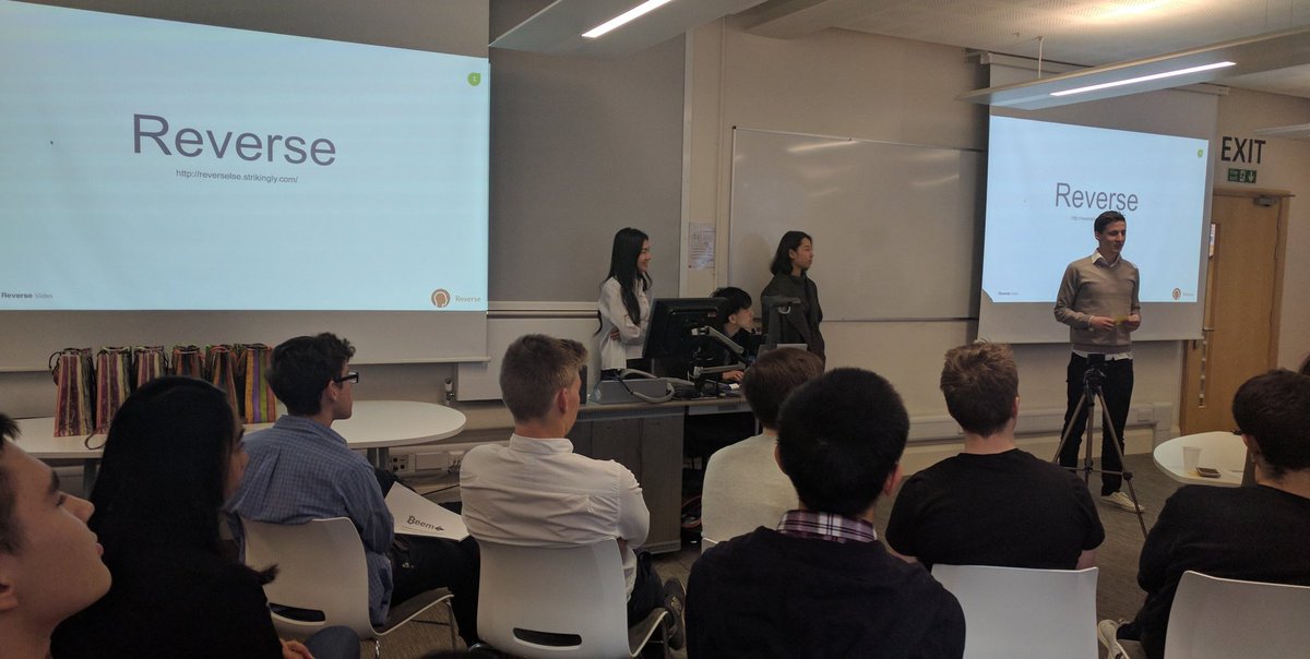 edventlife's tweet photo. First demo at our #LSEFinTech #hackathon is go! Team Reverse! #innovation https://t.co/TMAvR5NtJs