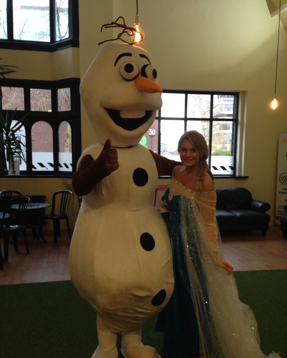 Special guests from Frozen for today's party #thezone #partytime