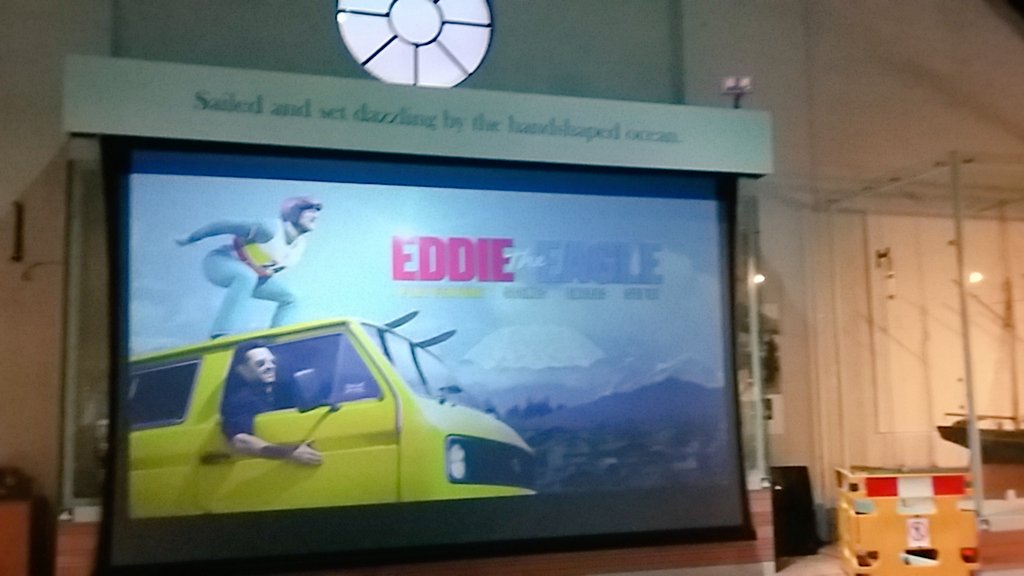 MixtupSwansea's tweet photo. Just looked around and had a fab talk from Kelly at @The_Waterfront. Now watching #EddieTheEagle #abilitynotdisablity @BBCCiN https://t.co/fHpy0Uvt0c