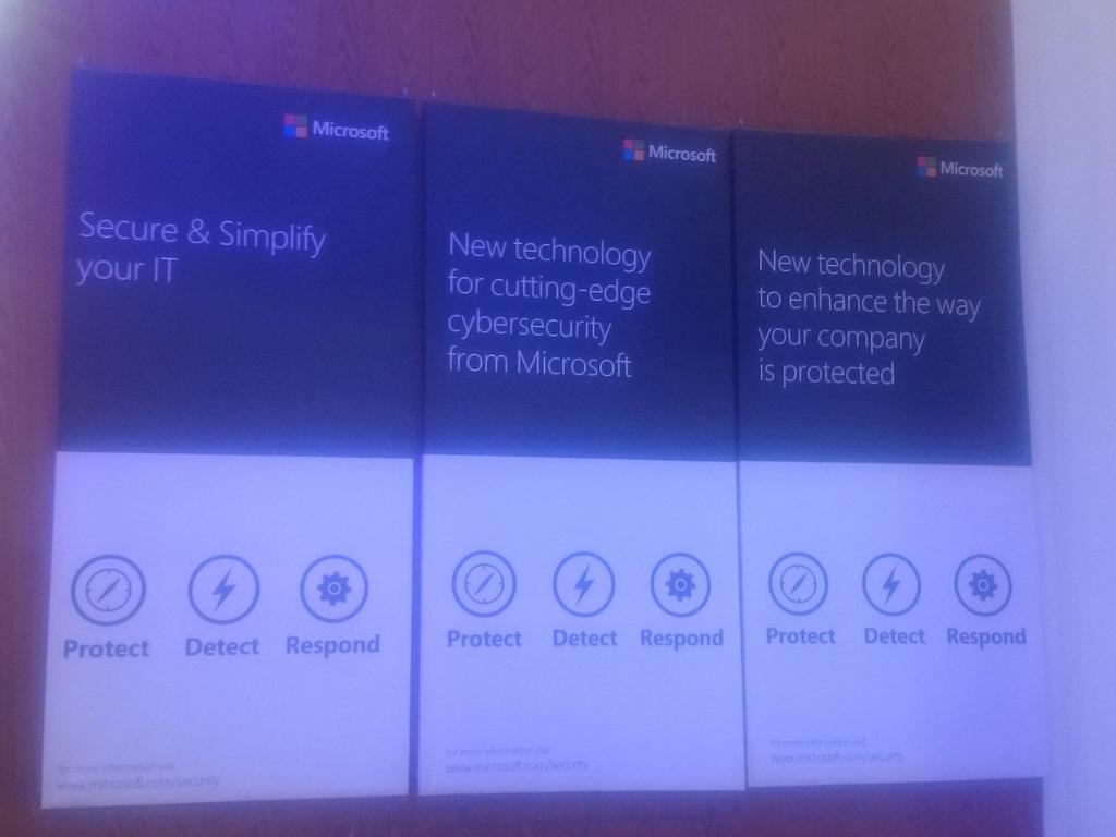 MicrosoftEgypt's tweet photo. New technology for cutting edge cyber security from #Microsoft #CairoICT2016 #MSICT2016 https://t.co/krUEytwvuT