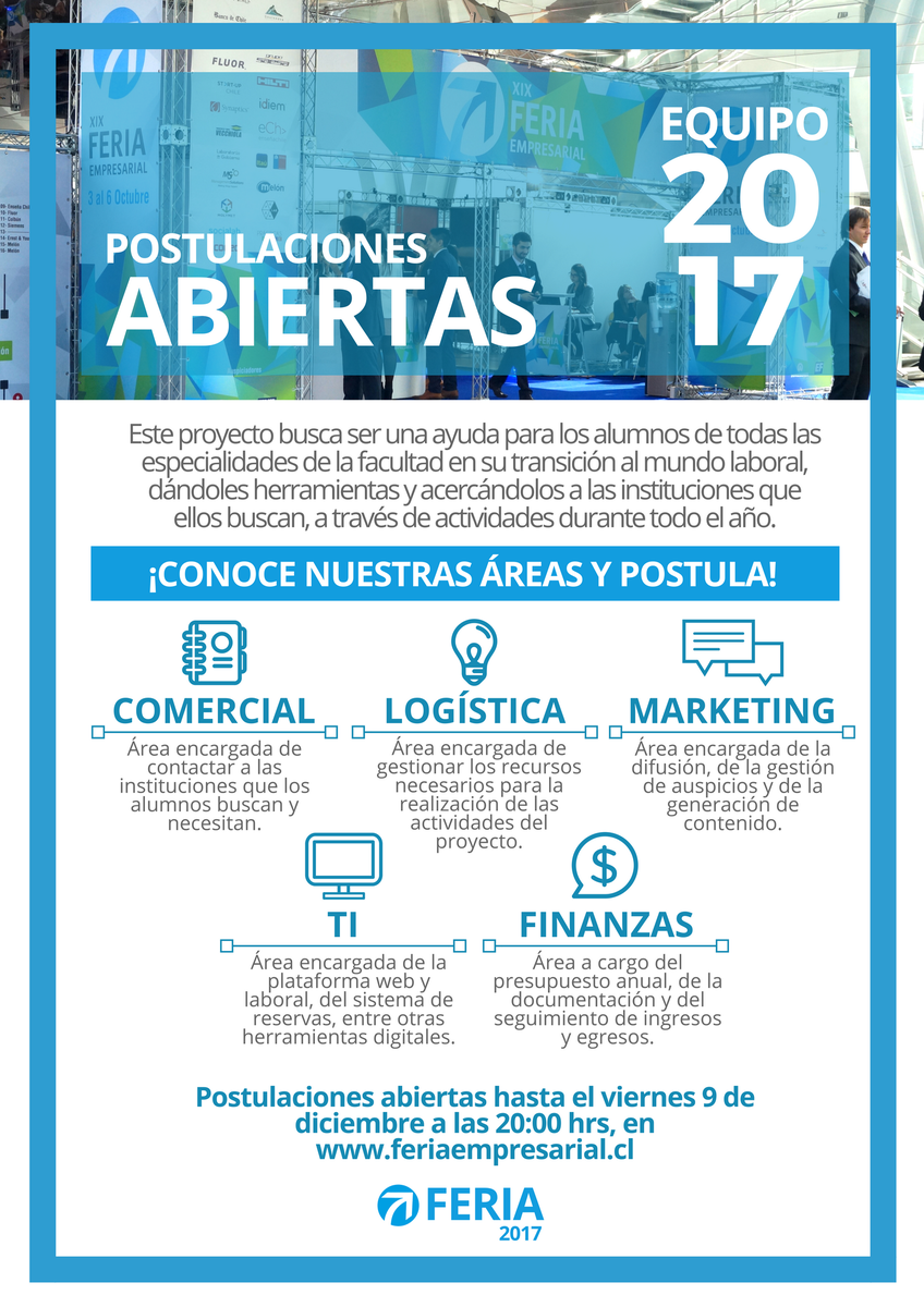 feriafcfm's tweet photo. ¡Postula a este proyecto que busca mejorar las habilidades y oportunidades de los alumnos en su salto al mundo laboral! https://t.co/D2OtF8lkzg