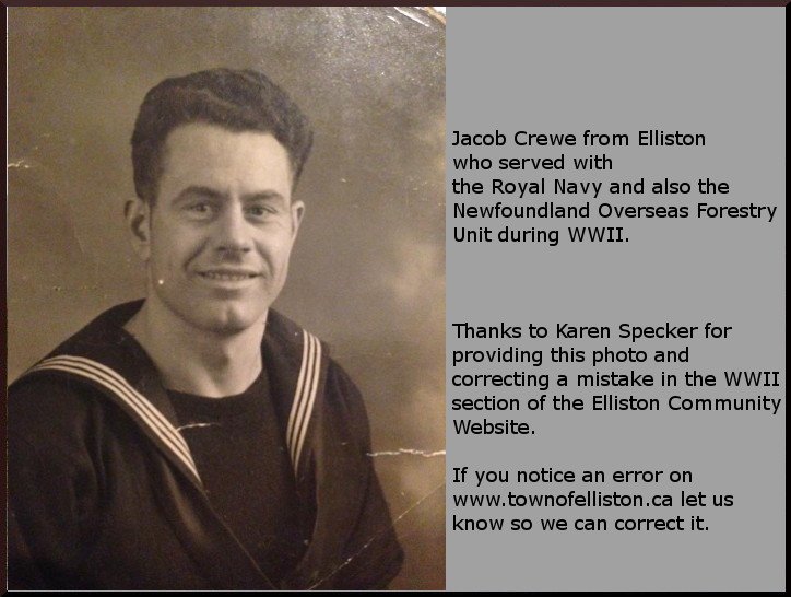 TownofElliston's tweet photo. Local photo: "Jacob Crewe from Elliston who served during WWII." - Posted: November 27th, 2016 https://t.co/peqQoJDLff