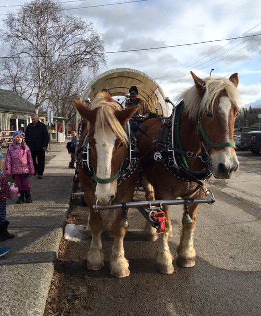 #SantaClaus visiting 12 -1pm  Horse &amp; Wagon rides 1-4 TODAY <a href="/stuffd/">Cooper</a>
 Bridge Street Lakefield