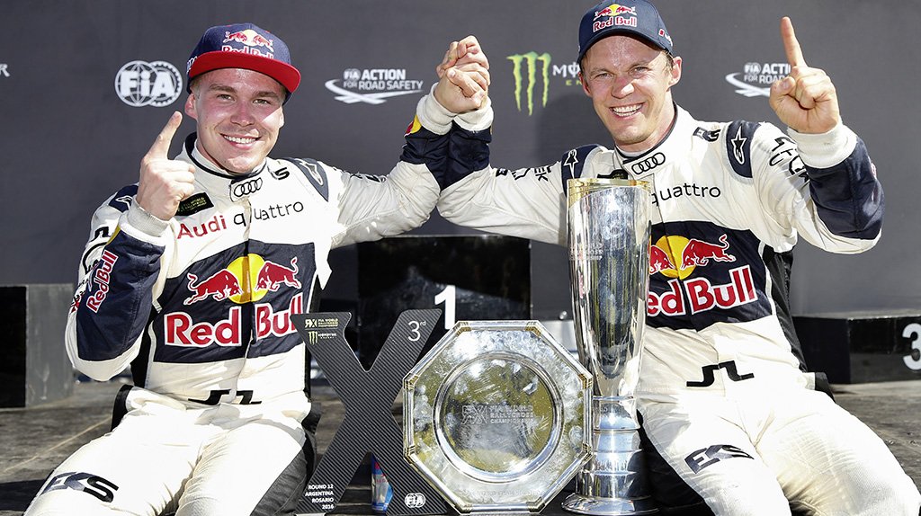 Grabbed some silverware in Argentina. #EKSRX #DoubleWorldChampion #WorldRX #ArgentinaRX