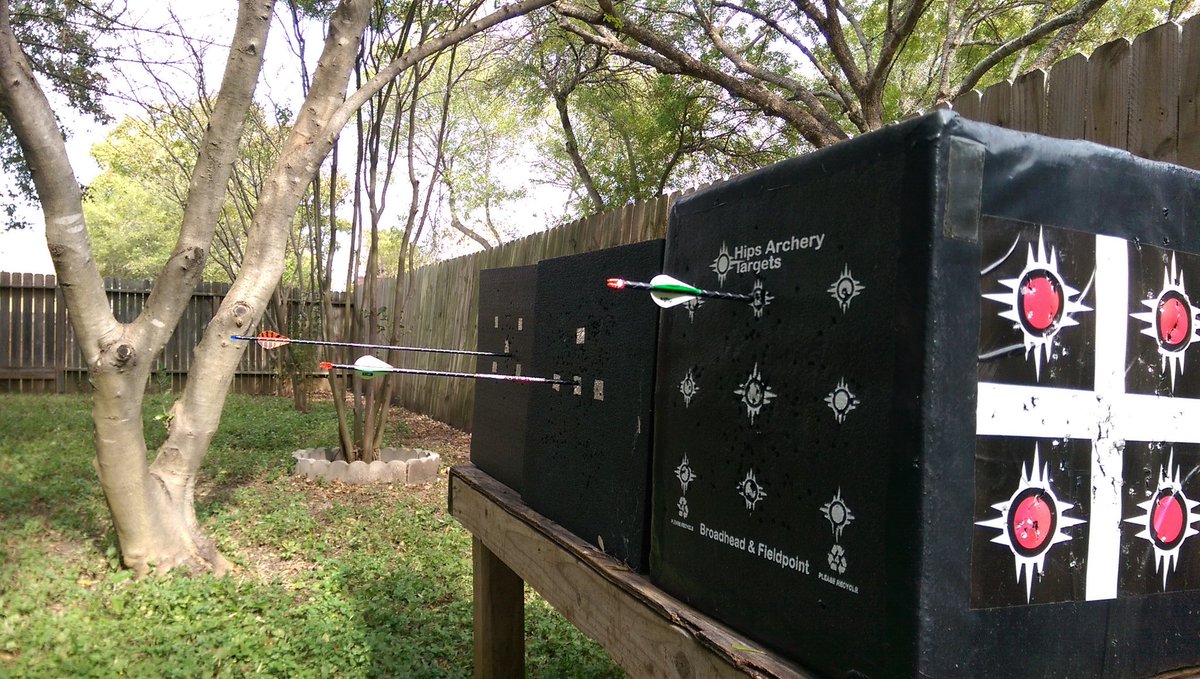 Torture testing the 2017 #archery targets and the results are good! #archerylife