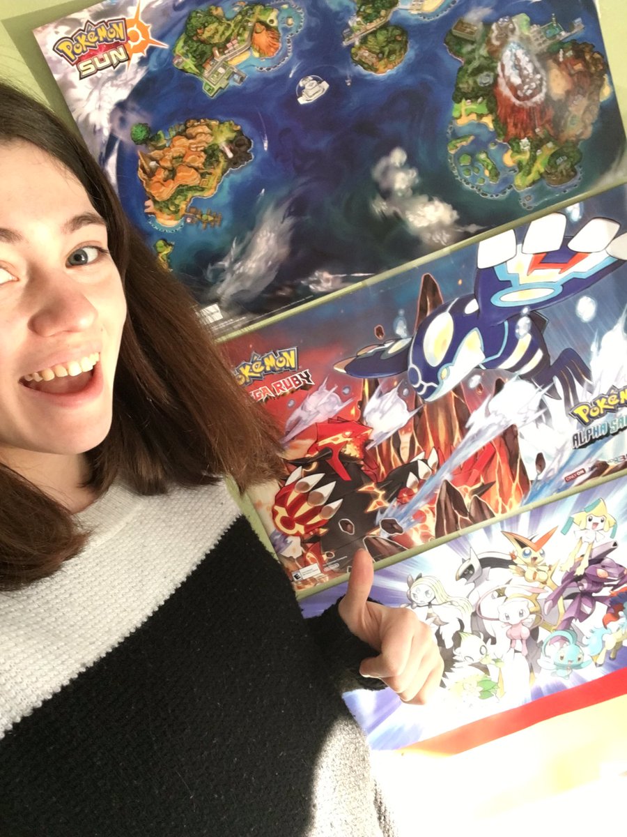 tarastallized's tweet photo. Don't look at me, look at the posters. #pokemon #helpmeihaveaproblem #pokemonsunandmoon https://t.co/MZeQFL8mve