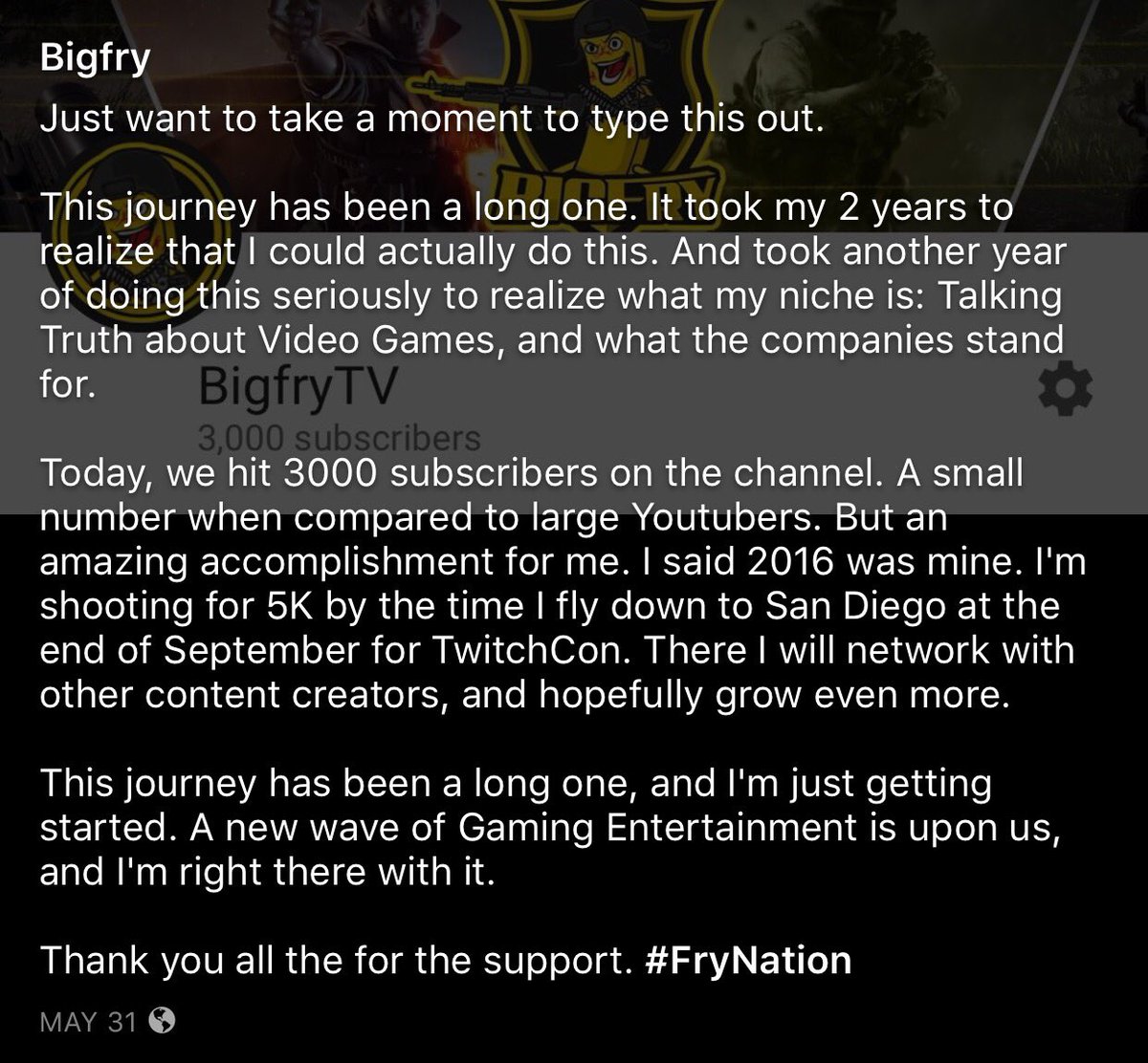 Bigfry A Post I Made At The Very End Of May Right Before Things Started Going My Way This Year Unbelievable 16