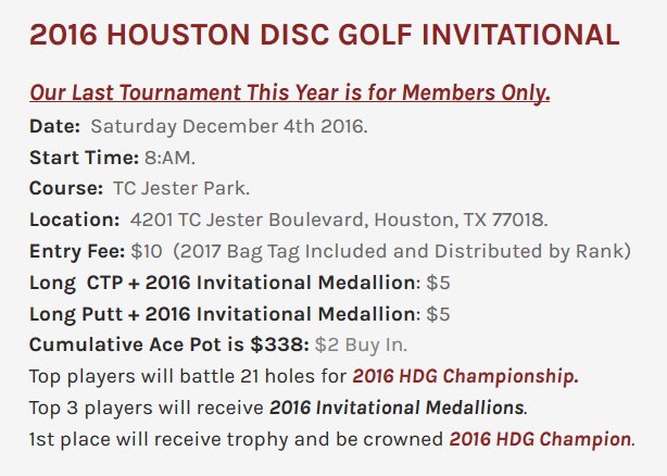 HoustonDisc tweet picture