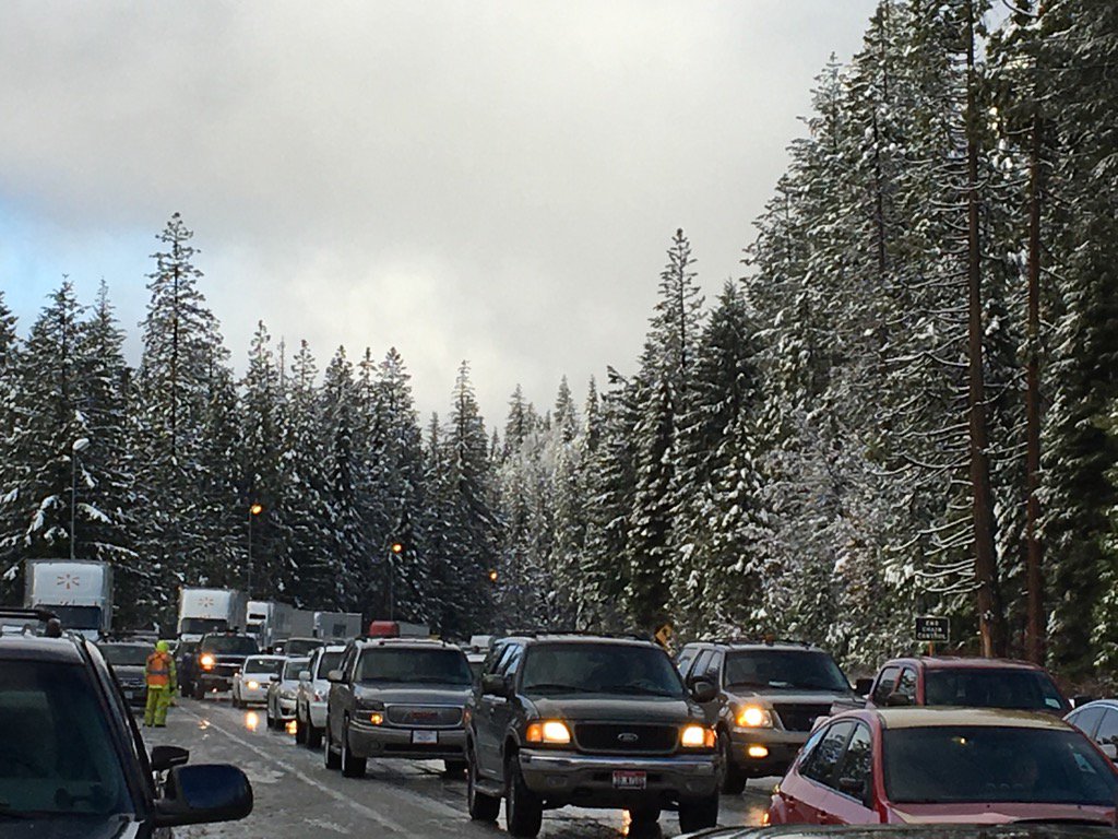 Heading up I80 today?  Expect the prettiest parking you've seen in a while! #TrafficJam #holidaytravel