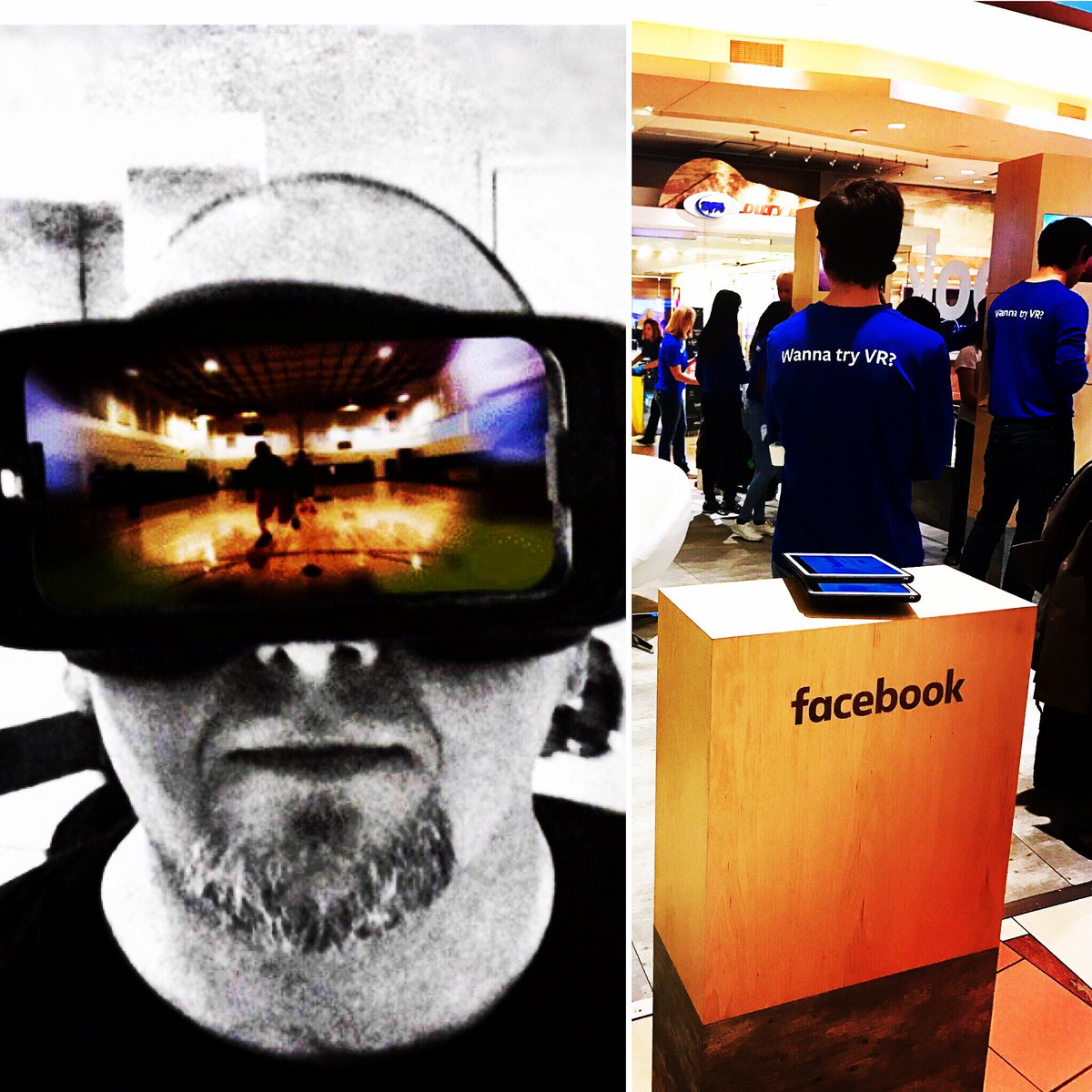 SciTeach3's tweet photo. The #FacebookVirtualReality booths are mind blowing! I love this tech & can't wait to see where it goes. https://t.co/2Oc6iJQgsM