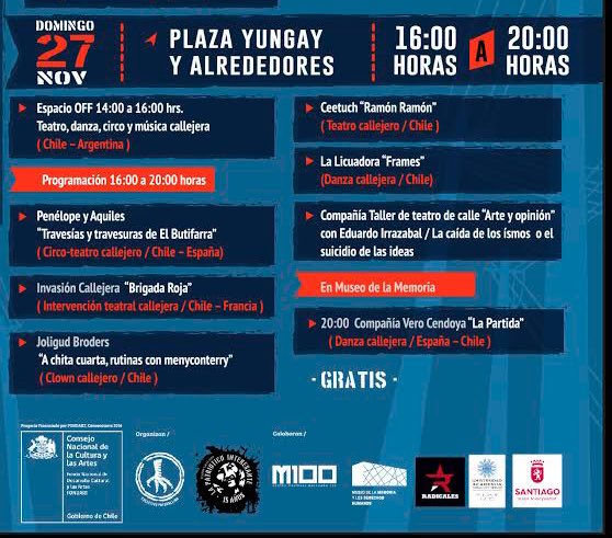 lenguaderaices's tweet photo. amigos hoy es el último del @FitkaChile y esto es lo que queda de cartelera. Pásense por el barrio durante la tarde, tráiganse unas heladas. https://t.co/UXvAoe9o3j