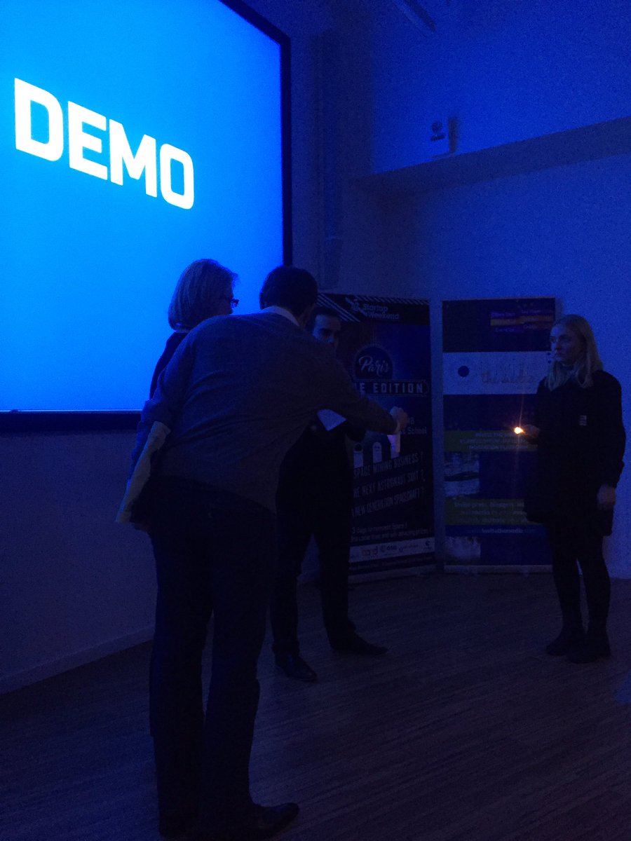 judith_khh's tweet photo. RadioShield: Making life in space accessible through radio-protection. #demo #SWspaceParis Last pitch already! https://t.co/5xznFEZrv9