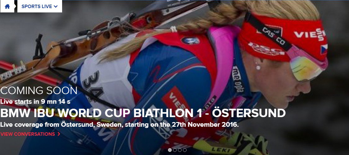 EurovisionSport's tweet photo. Get Ready for the BMW IBU WCup 1 live streaming from Östersund on https://t.co/5vaRzT8oCz or https://t.co/TTlo8CWvTy #ibu #Ostersund #WC1 https://t.co/AxFWPZW2dt