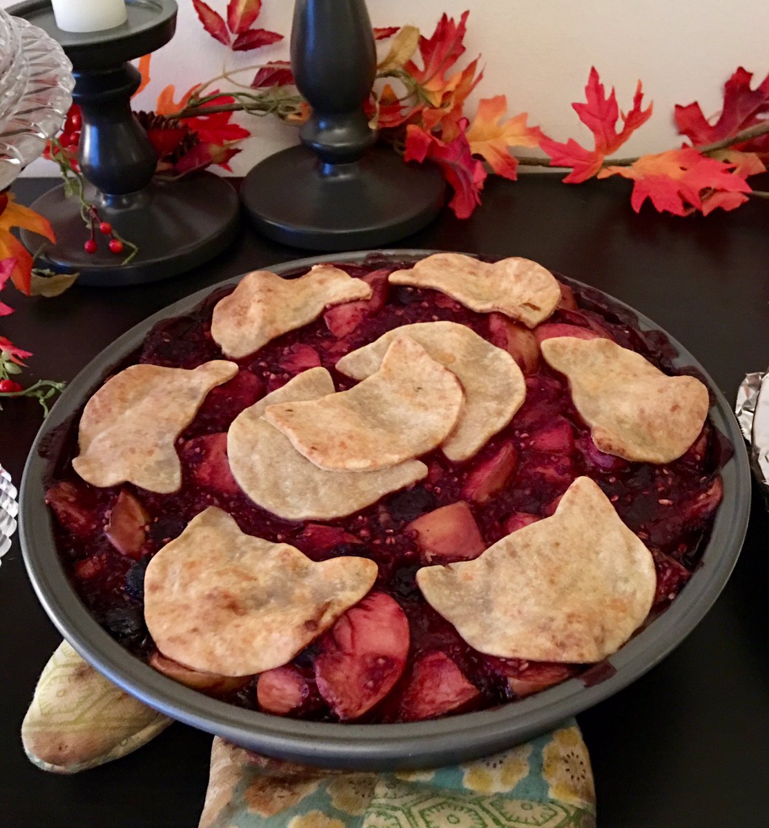 CBBlouin's tweet photo. #catladybox Thanksgiving pie! https://t.co/uP6Omkb2uB