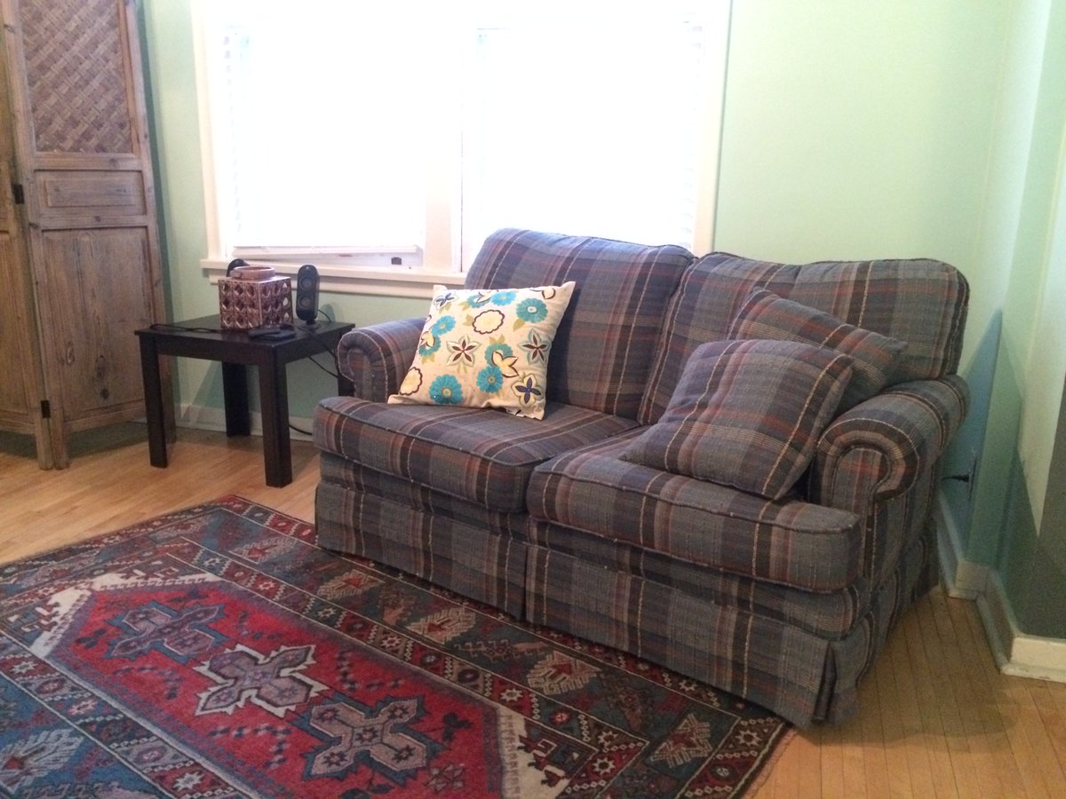 There's a prime seat next to Ian if you host THE FEVER on a cozy couch like this! To Dec.11 at tn6.ca #yegtheatre #yegarts